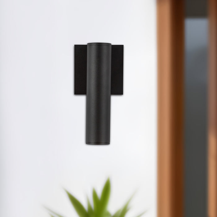 Lorna 9-in (2-in Dia.) Aluminum Outdoor Wall Sconce