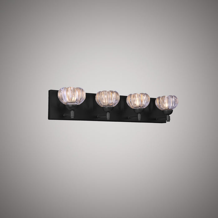 4 Lights Lotus 32-in Vanity Light   Dimmable