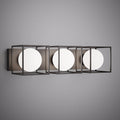 3 Lights Luna 3-light Vanity Light Matte Black  Dimmable 180W