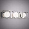 3 Lights Luna 3-light Vanity Light Polished Chrome  Dimmable 180W