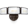 LUTEC 75W LED Flood Light, 8000 Lumens, 3 Adjustable Heads, 5000K Daylight, IP65 Waterproof, 1 Pack, Brown