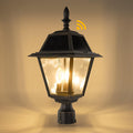 LUTEC Outdoor Solar Lamp Post Light, Dusk to Dawn, 300LM, Waterproof, Brown, Model 6936704213