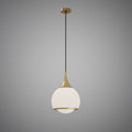 1 Lights Maggie 14-in Pendant Satin Brass  Dimmable 60W