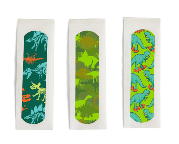 Make it Better 30 Pc Dinosaur Pattern Bandages in Gift Box Includes 3 Patterns - Plastic