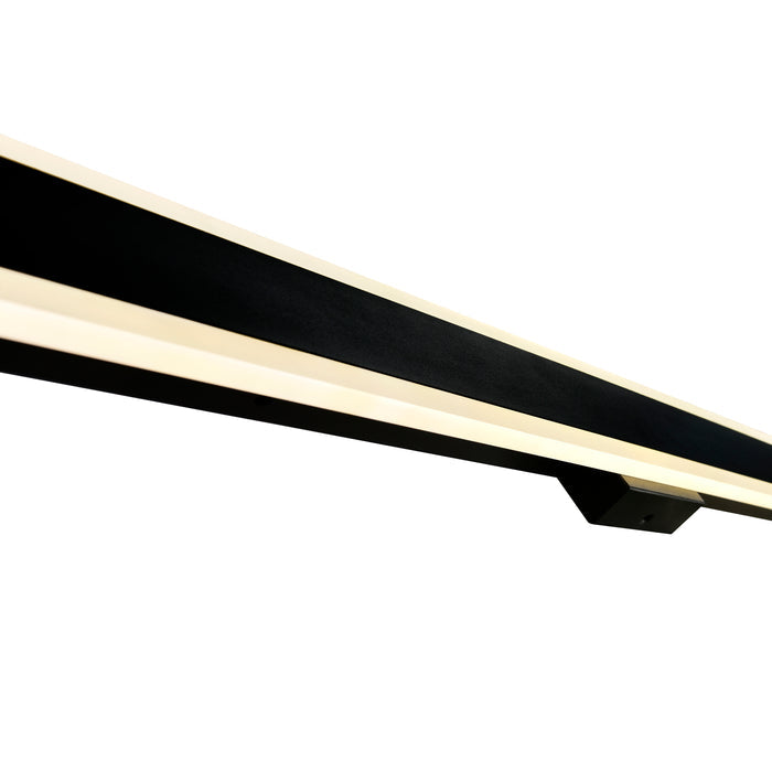 Malibu Outdoor Wall Lights 40in Black