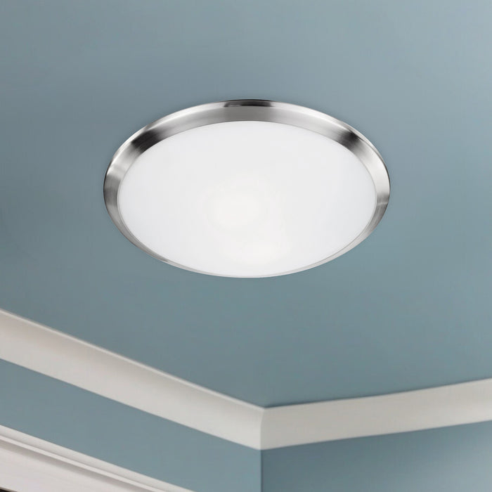 Malta 15-in 2 lights Steel Flush Mount