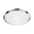 Malta 15-in 2 lights Steel Flush Mount