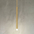 Manhattan 1-inch 1-light Brushed Gold LED Pendant Light