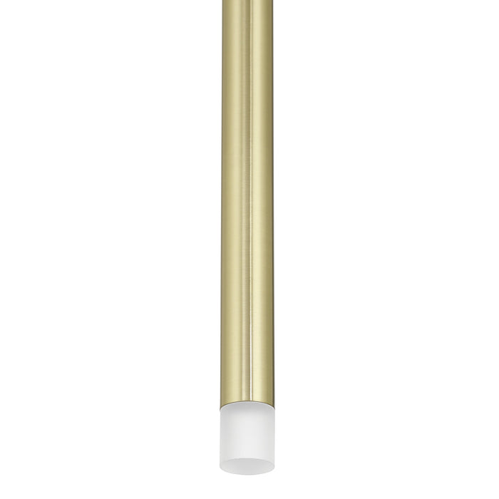 Manhattan 1-inch 1-light Brushed Gold LED Pendant Light