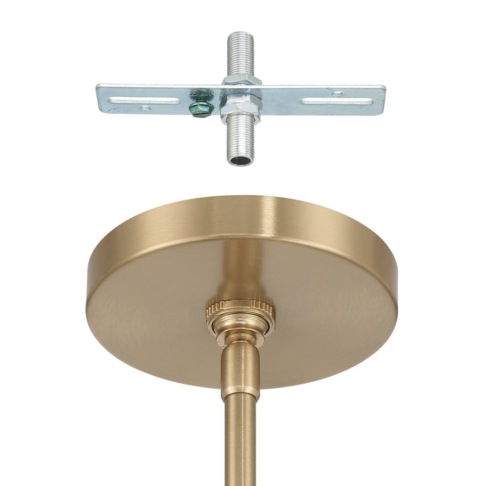 Mansfield 6-inch 1-light Champagne Gold Pendant Light with Clear Glass Shade