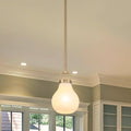 Mansfield 6-inch 1-light Champagne Gold Pendant Light with Opal Glass Shade