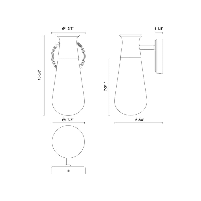 Marcel 5-in 1 Light Steel Vanity Light