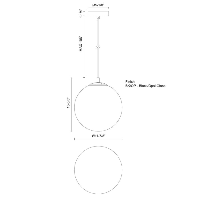 Marco 12-in (196-in Wire) (CCT) Steel Pendant