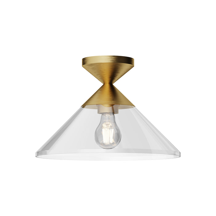 Mauer 12-in Steel Semi-Flush Mount