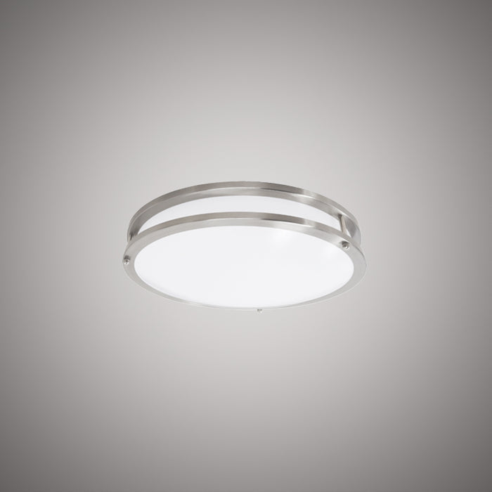 Metro 10-in  Brushed nickel  Dimmable 10W