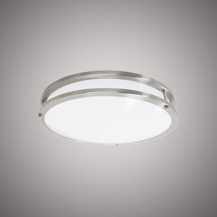 Metro 14-in  Brushed nickel  Dimmable 26W