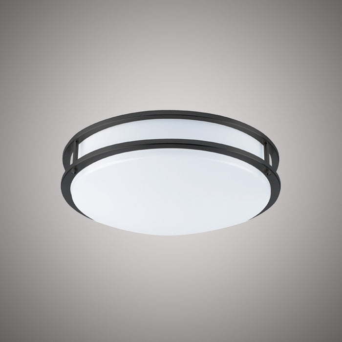 Metro 14-in  Matte Black  Dimmable 26W
