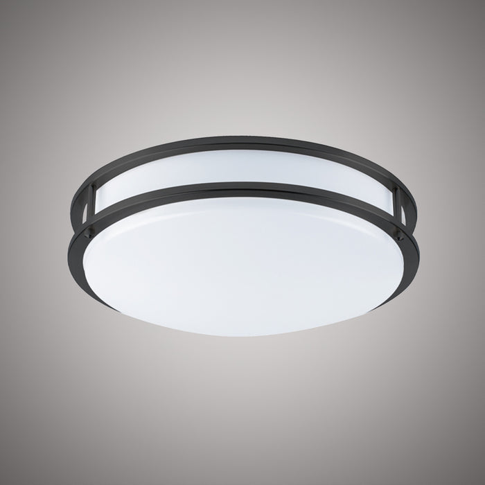 Metro 16-in Matte Black  Dimmable 35W