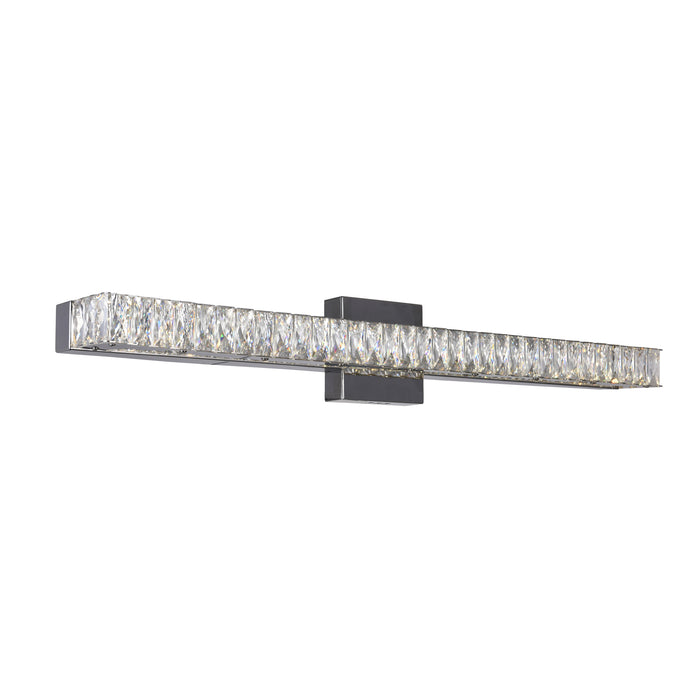 Milan Vanity Lights Chrome Integrated LED