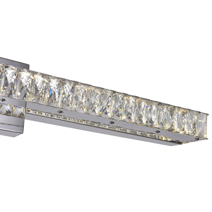 Milan Vanity Lights Chrome Integrated LED