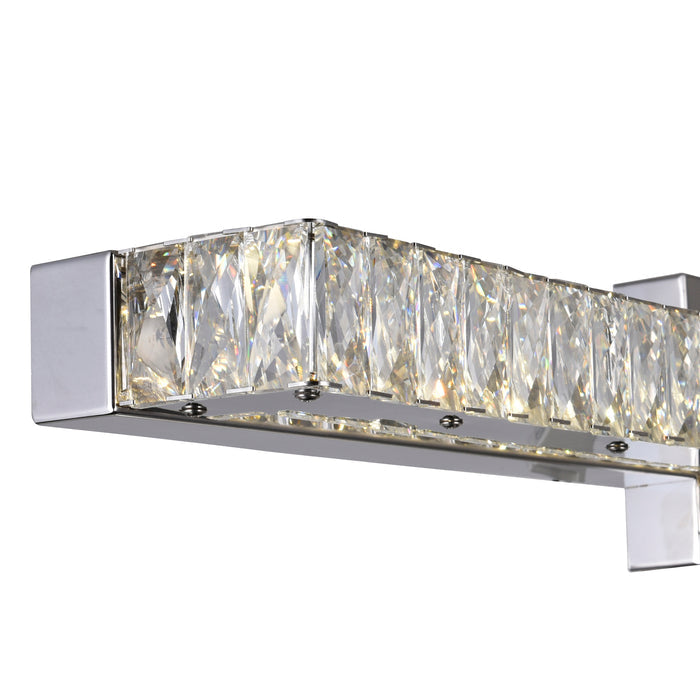 Milan Vanity Lights Chrome Integrated LED
