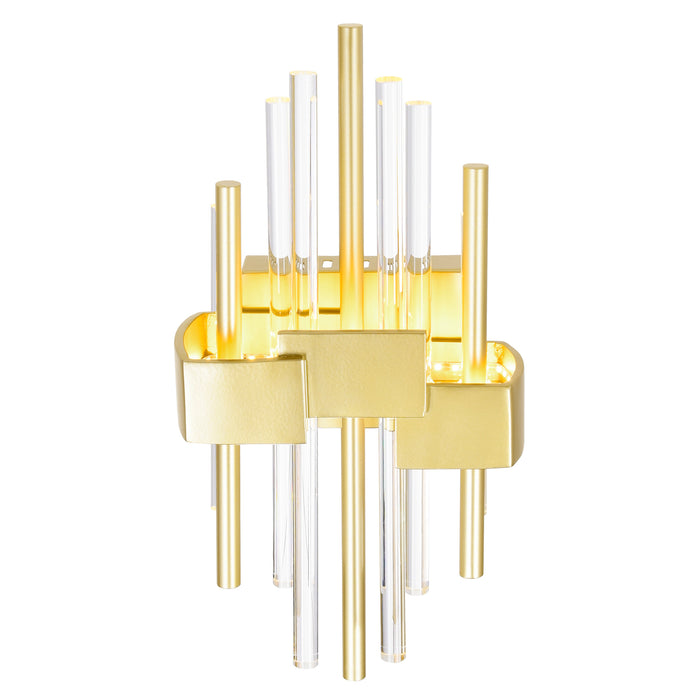 Millipede Wall Lights Satin Gold LED