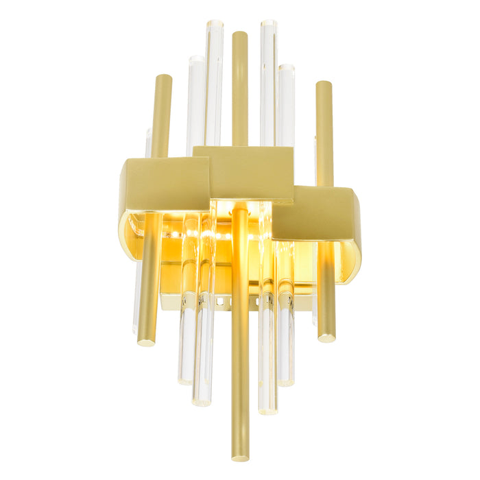 Millipede Wall Lights Satin Gold LED