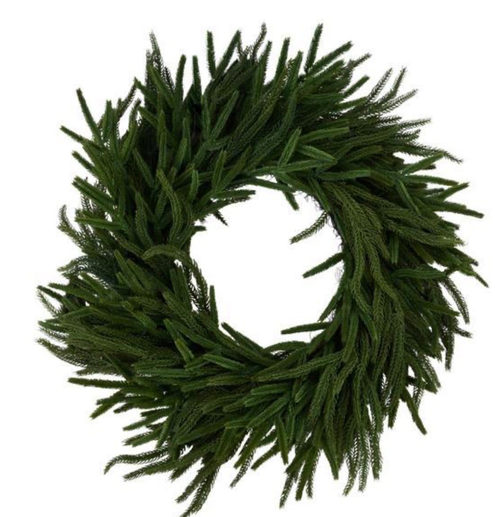 MIXED MING PINE WREATH MULTI GREEN