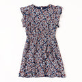 Mod Floral Ruffle Dress