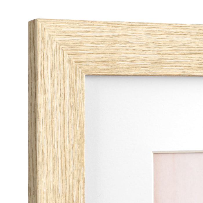 Momentworth 16x24 Frame Set of 3, Natural Wood Grain 16x24 Poster Frame for Gallery Wall Mounting (3 Pack,Natural)