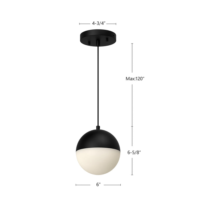 Monae 6-in Aluminum Pendant