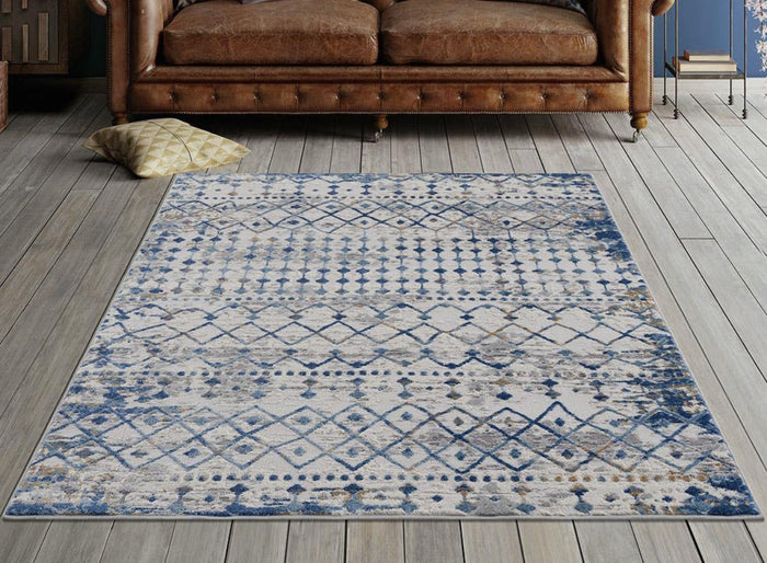 Moroccan boho area rug