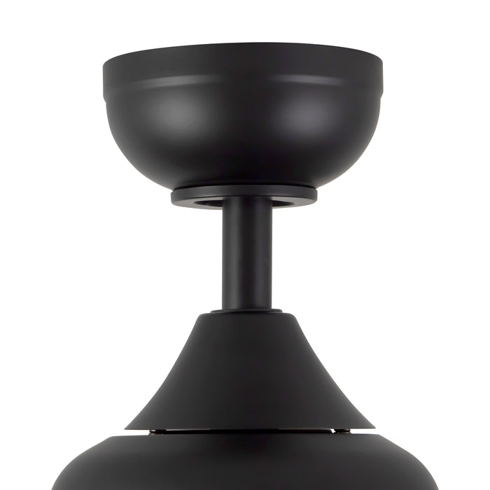 Nash 52-in Matte Black Reversible DC LED Ceiling Fan