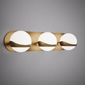 3 Lights Noa 3-light  Vanity light Aged brass  Dimmable 150W