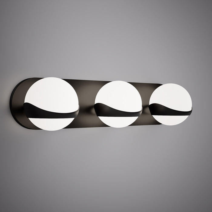 3 Lights Noa 3-light  Vanity light Matte Black  Dimmable 150W