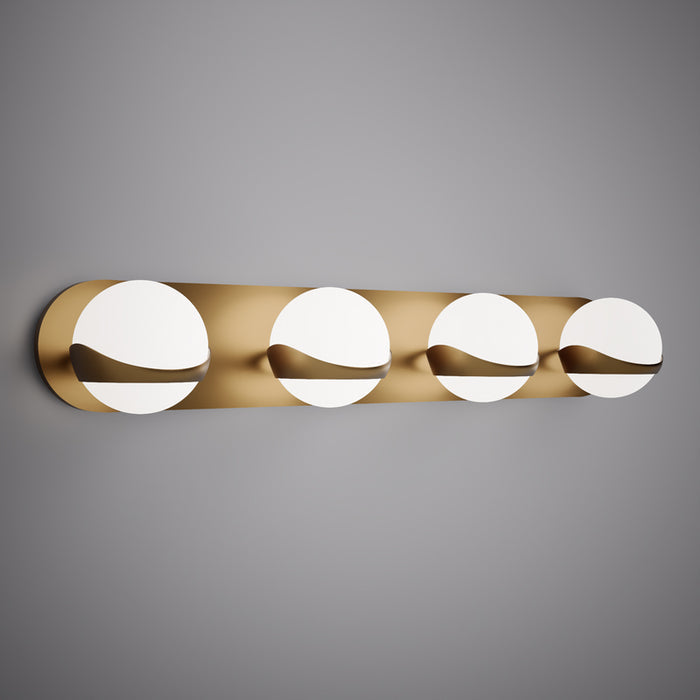 4 Lights Noa 4-light  Vanity light Aged bras  Dimmable 200W
