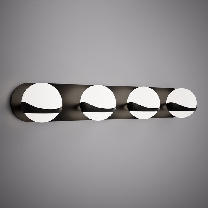 4 Lights Noa 4-light  Vanity light Matte Black  Dimmable 200W