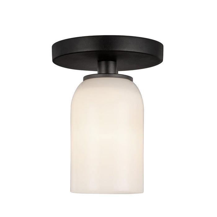Nola 4-in Steel Semi-Flush Mount