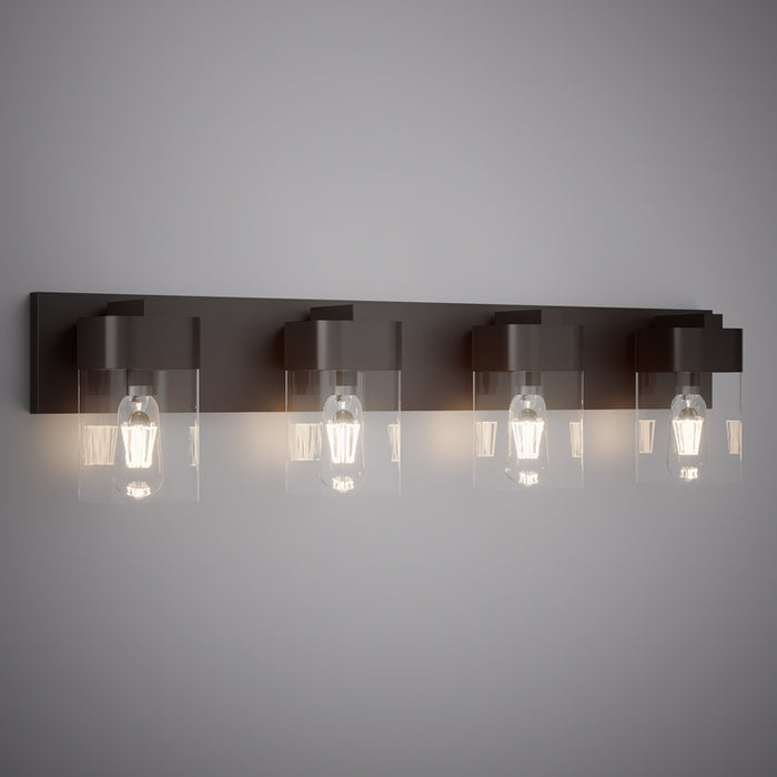 4 Lights Nora 4-light wall/vanity light Matte Black  Dimmable 240W