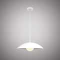 1 Lights Nordic Pendant Matte White Outside/Matte White Inside  Dimmable 60W
