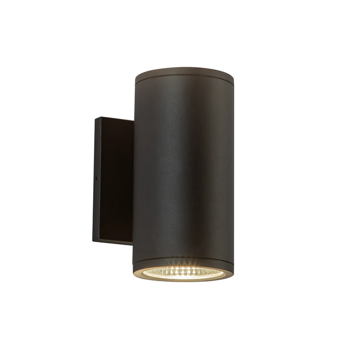 Nordic 7-in Black Aluminum Outdoor Wall Light