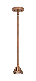 Nouveau 2 Mini Pendant Antique Copper Brass