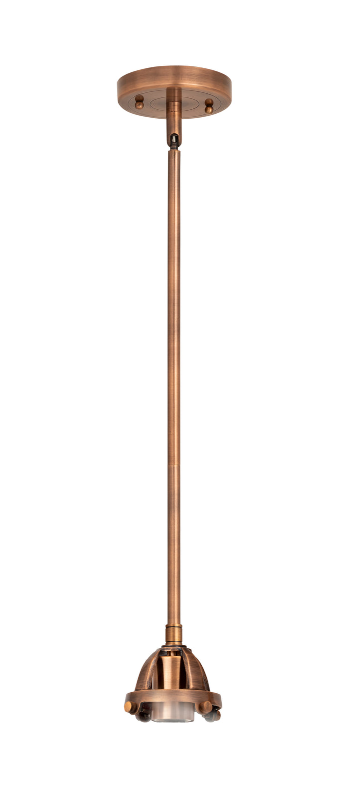 Nouveau 2 Mini Pendant Antique Copper Brass