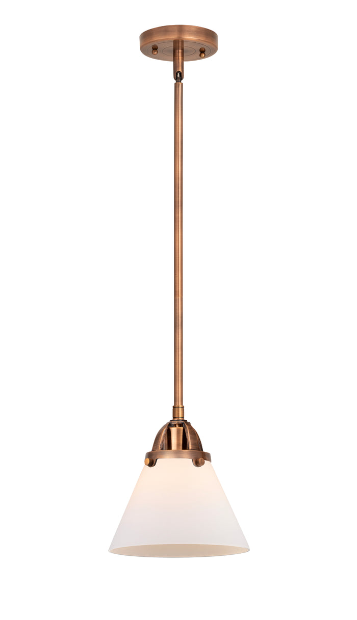 Nouveau 2 Mini Pendant Antique Copper Brass