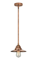 Nouveau 2 Mini Pendant Antique Copper Brass