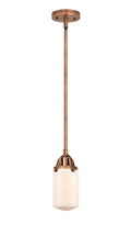 Nouveau 2 Mini Pendant Antique Copper Brass