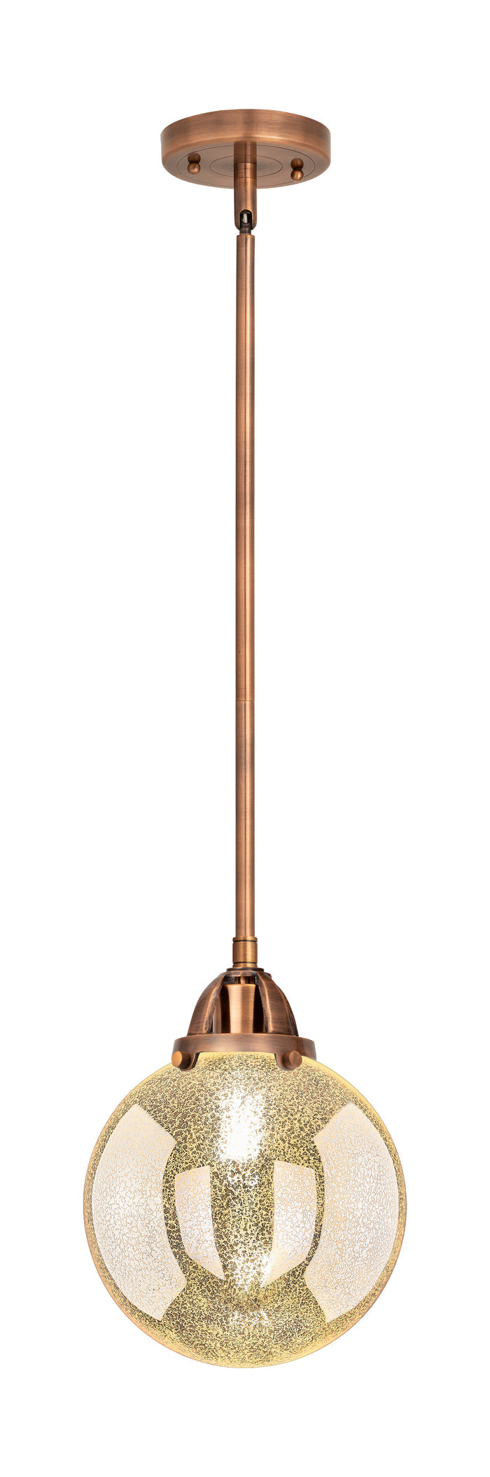 Nouveau 2 Mini Pendant Antique Copper Brass