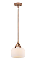 Nouveau 2 Mini Pendant Antique Copper Brass