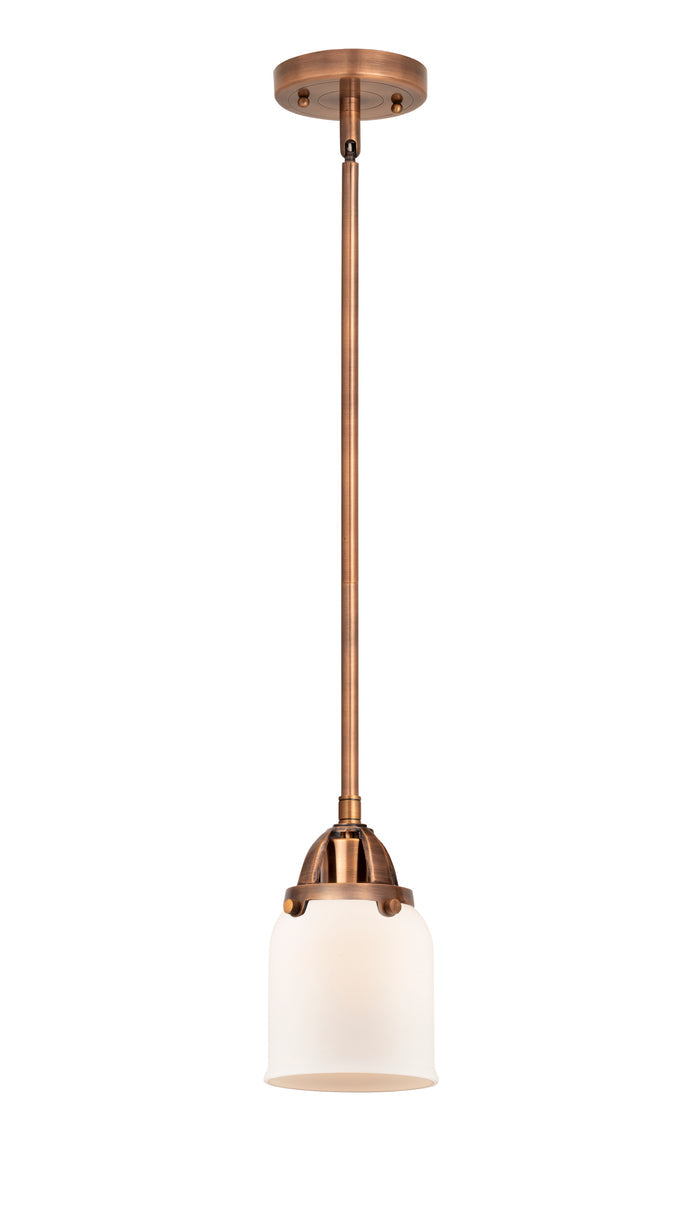 Nouveau 2 Mini Pendant Antique Copper Brass