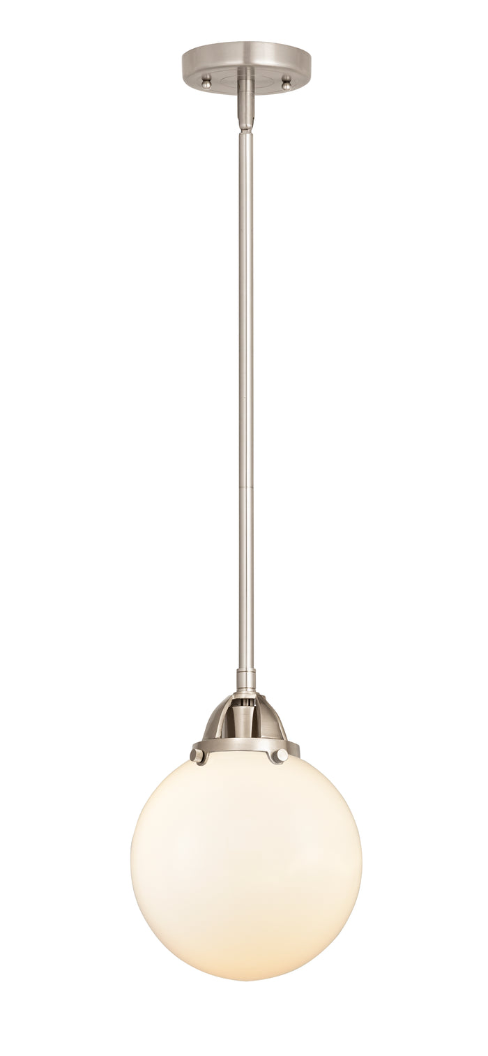 Brushed Satin Nickel / Matte White